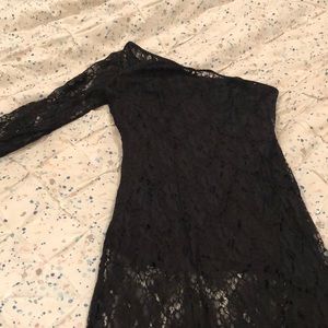 Venus off the shoulder lace formal romper